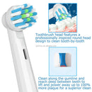 Rezerve periuta de dinti TB-20, compatibil cu Oral-B, Cross Action, 4 buc