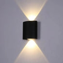 Fantas Aplica LED de Exterior si Interior, 2 Surse x 1W, IP65, Metalic, Negru, 3000K