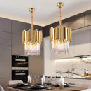 Candelabru BLOIS Petito, Diametru 30cm, 3x E14 Auriu Lucios, Inaltime Reglabila