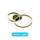 Lustra LED cu telecomanda RINOVA 71W, 2 Cercuri, lumina Rece/Calda/Neutra, Dimabila, Negru
