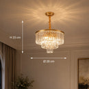 Candelabru Cristal CHAMBORD Petito 3xE14, Diametru 28cm, Auriu Mat - 01_CC930-300GD.png