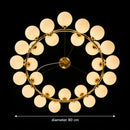 Lustra LOFT Chamber, 25x G9, Alb Auriu, Metal, Inaltime Reglabila, Modern - 01_LC802-25GD.png