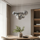 Lustra cu Abajur Rotund , VENERE Zodiaco ,1 Cerc 5xG9, Metal , Negru, Inaltime Reglabila - 01_LC811-5.png