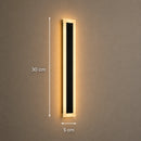 Aplica LED de Exterior Mack, Lungime 30cm, 4W, IP65, Metal, Liniar, Negru - 02_AX200-300BK.png