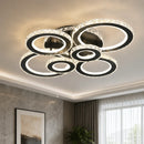 Lustra LED cu telecomanda si cristal NOVA ROTONDA RGB 145W, 6 Cercuri, lumina Rece/Calda/Neutra, Dimabila, Negru - 05_LT073-6BK.png