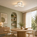 Lustra LED cu telecomanda LOTUS 32W, 3 Petale, lumina Rece/Calda/Neutra, Dimabila, Alb - LT660-3WH_tone.png