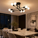 Lustra Clasica Modernist Octa, 8x E27, Negru, Design Modern, Metal, Fara Abajur - 05_LC360-8BK.png
