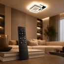 Lustra LED cu telecomanda CHIARA 98W, 3 Patrate, lumina Rece/Calda/Neutra, Dimabila, Negru - LT633-500P_x01.png