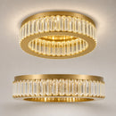 Lustra LED cu telecomanda si cristal VERTUS 31W, 50cm, Cerc, lumina Rece/Calda/Neutra, Dimabila, Auriu - 26_LLC150-500GD.png
