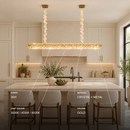 Candelabru Cristal, cu Telecomanda, PRAGA Imperio, 35W, 96cm, Lumina Rece/Calda/Neutra, Auriu, Inaltime Reglabila