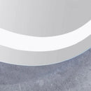 Oglinda LED Rotunda, 70cm, Celeste MotionGlow Marcello, Sistem Dezaburire, Ceas & Termometru, Dimabila