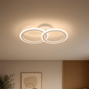 Lustra LED cu telecomanda BETTY 27W, 2 Cercuri, lumina Rece/Calda/Neutra, Dimabila, Alb Lustre LED cu Telecomanda Default Title Alessandro Design