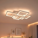 Lustra LED cu telecomanda ELLA 119W, 6 Patrate, lumina Rece/Calda/Neutra, Dimabila, Alb Lustre LED cu Telecomanda Default Title Alessandro Design