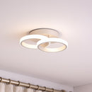 Lustra LED VERTEX CIRCULA 21W, 2 Cercuri, Rame Metalice, lumina Rece/Calda/Neutra, Alb Lustre LED Default Title Alessandro Design