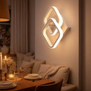 Lustra LED VERTEX Matrix, Romburi Suprapuse, Rame Metalice, 24W, 2 Romburi, Lumina Rece/Calda/Neutra 3000K/4000K/6000K, Alb Lustre LED Default Title Alessandro Design