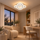 Lustra LED CRINELLA 45W, Diametru 23cm, lumina Rece/Calda/Neutra, Alb
