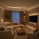 Lustra LED cu Proiector Reglabil FISSO Camilla, 66W, lumina Rece/Calda/Neutra, Auriu Lucios Lustre LED Default Title Alessandro Design