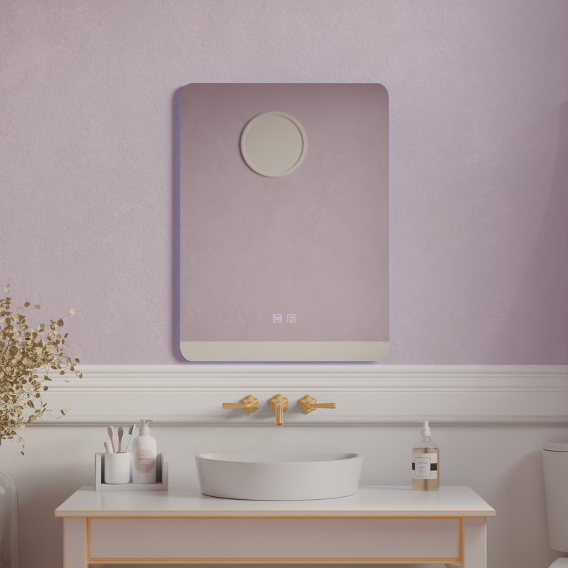 Oglinda LED Dreptunghiulara ARTEA Touch, 60X80cm, Sistem Dezaburire, Dimabila, 6000K