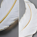 Aplica LED Pena 25W 45cm Alb Auriu