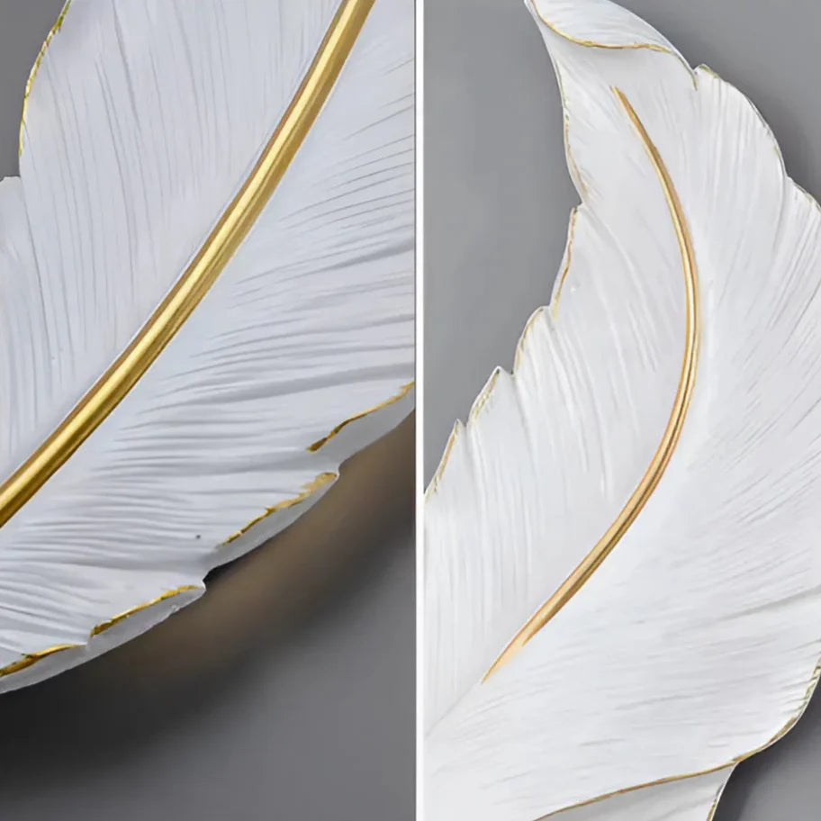 Aplica LED, Pena Decorativa 85CM 31W Lumina Rece/Calda/Neutra Alb Auriu