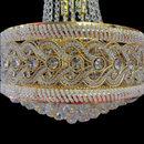 Candelabru Cristal CC718/400, 11x E14, Diametru 40cm, Auriu Lucios