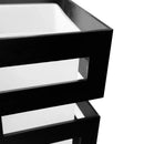 Lustra Lemn VANJA, Abajur Patrat, 4 X Dulie E27, Alb / Negru