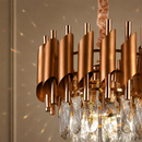 Candelabru Cristal VERSAILLES Petito 3xE14, Diametru 30cm, Auriu, Inaltime Reglabila, Metal si Cristal Candelabre Cristal Default Title Alessandro Design