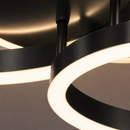Lustra LED cu telecomanda RINOVA 66W, 2 Cercuri, lumina Rece/Calda/Neutra, Dimabila, Negru Lustre LED cu Telecomanda Default Title Alessandro Design