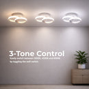 Lustra LED VERTEX CIRCULA 21W, 2 Cercuri, Rame Metalice, lumina Rece/Calda/Neutra, Alb Lustre LED Default Title Alessandro Design
