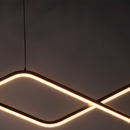 Lustra LED suspendata cu telecomanda ZIGZAG 27W, lumina Rece/Calda/Neutra, Dimabila, Negru, Inaltime Reglabila Lustre LED cu Telecomanda Default Title Alessandro Design