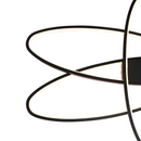 Lustra LED cu telecomanda ORBITA 83W, 3 Elemente, Ovala, lumina Rece/Calda/Neutra, Dimabila, Negru