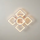 Lustra LED cu telecomanda ZOE 70W, 5 Patrate, lumina Rece/Calda/Neutra, Dimabila, Alb Lustre LED cu Telecomanda Default Title Alessandro Design
