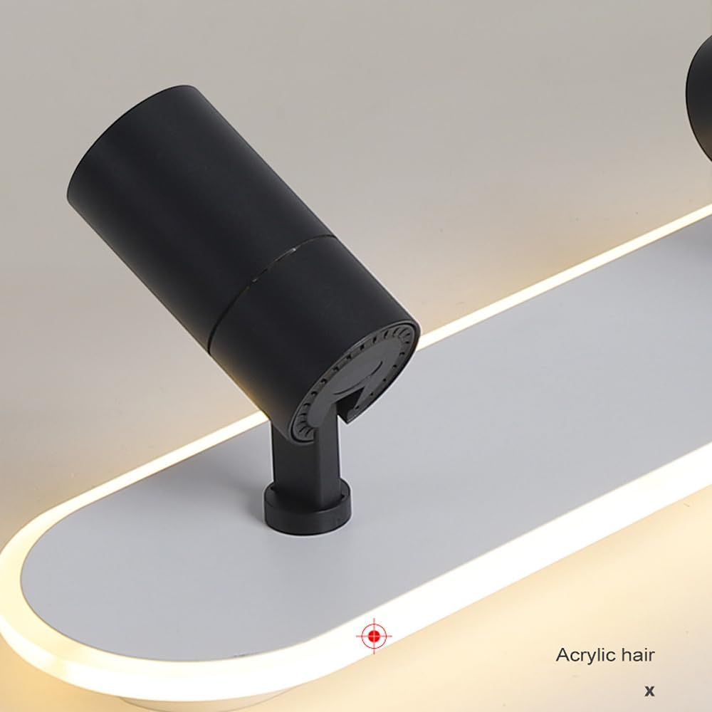 Lustra LED cu Proiector Reglabil FISSO Camilla 69W, lumina Rece/Calda/Neutra, Negru