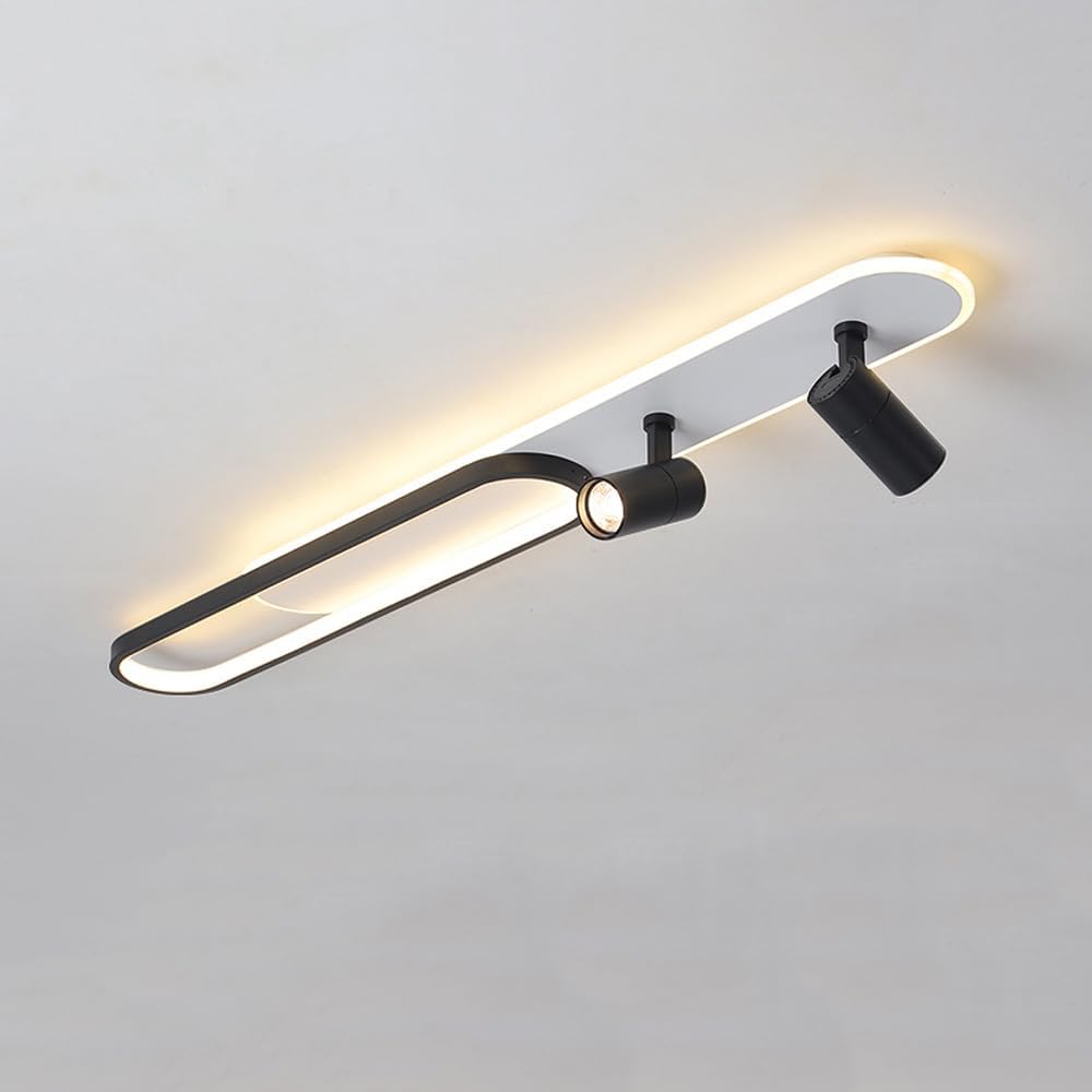 Lustra LED cu Proiector Reglabil FISSO Camilla 70W, lumina Rece/Calda/Neutra, Negru