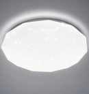Plafonieră LED Hexagon 23 cm, 22W, 3000K / 4000K / 6000K, Alb, Metal si Acril