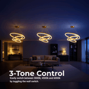 Lustra LED suspendata cu telecomanda ELIZABETH, 85W, 3 Cercuri, lumina Rece/Calda/Neutra, Dimabila, Auriu Lucios, Inaltime Reglabila Lustre LED cu Telecomanda Default Title Alessandro Design