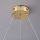 Lustra LED suspendata FAUSTO II, 42W, lumina Rece/Calda/Neutra, Inaltime Reglabila, Auriu Lustre Moderne Default Title Alessandro Design