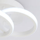 Lustra LED VERTEX CIRCULA 21W, 2 Cercuri, Rame Metalice, lumina Rece/Calda/Neutra, Alb Lustre LED Default Title Alessandro Design