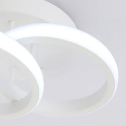 Lustra LED VERTEX CIRCULA 21W, 2 Cercuri, Rame Metalice, lumina Rece/Calda/Neutra, Alb Lustre LED Default Title Alessandro Design