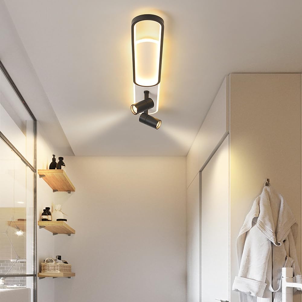 Lustra LED cu Proiector Reglabil FISSO Camilla 69W, lumina Rece/Calda/Neutra, Negru