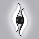 Aplica LED AX215, Exterior / Interior, 2 Surse, 12W, Negru, 3000K