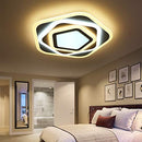 Lustra LED cu Telecomanda PENTAGON 59W, 40cm, Lumina Rece/Calda/Neutra 3000K/4000K/6000K, Alb, Metal si Acril