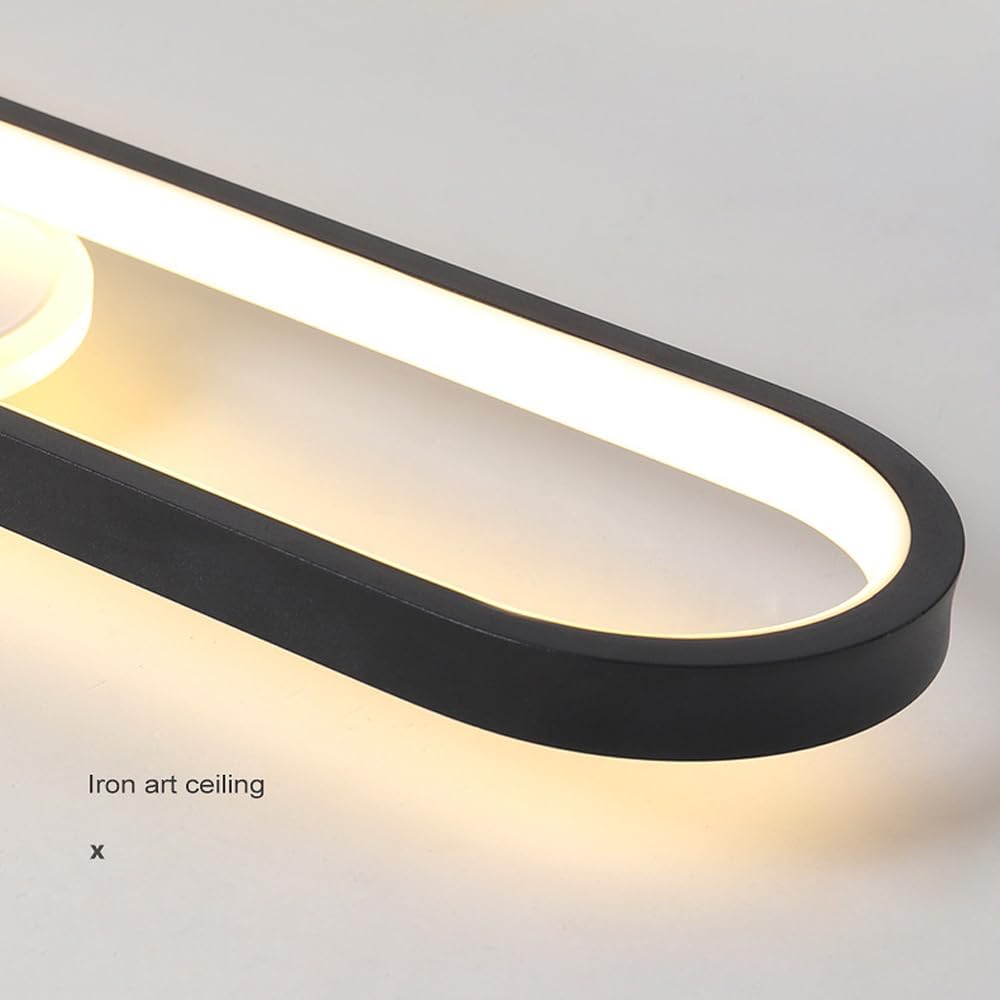 Lustra LED cu Proiector Reglabil FISSO Camilla 69W, lumina Rece/Calda/Neutra, Negru