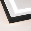 Oglinda LED Rectangulara, Rama Neagra, 50x160cm, Dimabila, Lumina Rece/Calda/Neutra, Dressing Couture