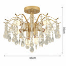 Candelabru Cristal Fiamma, 6x E14, Diametru 45cm, Auriu, Metal si Cristal Candelabre Cristal Default Title Alessandro Design