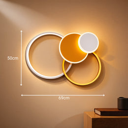 Lustra LED cu telecomanda KILLIAN 80W, 4 Cercuri, lumina Rece/Calda/Neutra, Dimabila, Auriu Lustre LED cu Telecomanda Default Title Alessandro Design