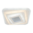 Lustra LED NEXA 3D 46W, Patrata, lumina Rece/Calda/Neutra , Alb
