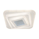 Lustra LED NEXA 3D 46W, Patrata, lumina Rece/Calda/Neutra , Alb