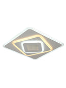 Lustra LED NEXA 3D 46W, Patrata, lumina Rece/Calda/Neutra , Alb