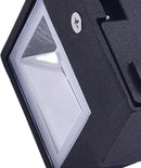 Aplica LED de Exterior si Interior, 6W, 2 Surse x 5W, IP65, ABS, Negru, 3000K, AX100/2BK